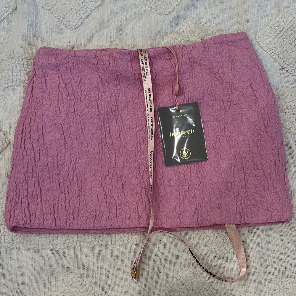 House of CB ANGEL pink mini skirt